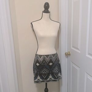 Brand new with tags sequined mini skirt